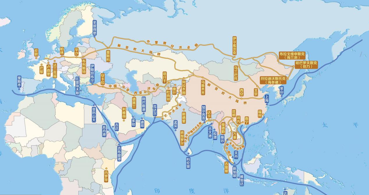 一带一路是丝绸之路经济带和21世纪海上丝绸之路的简称